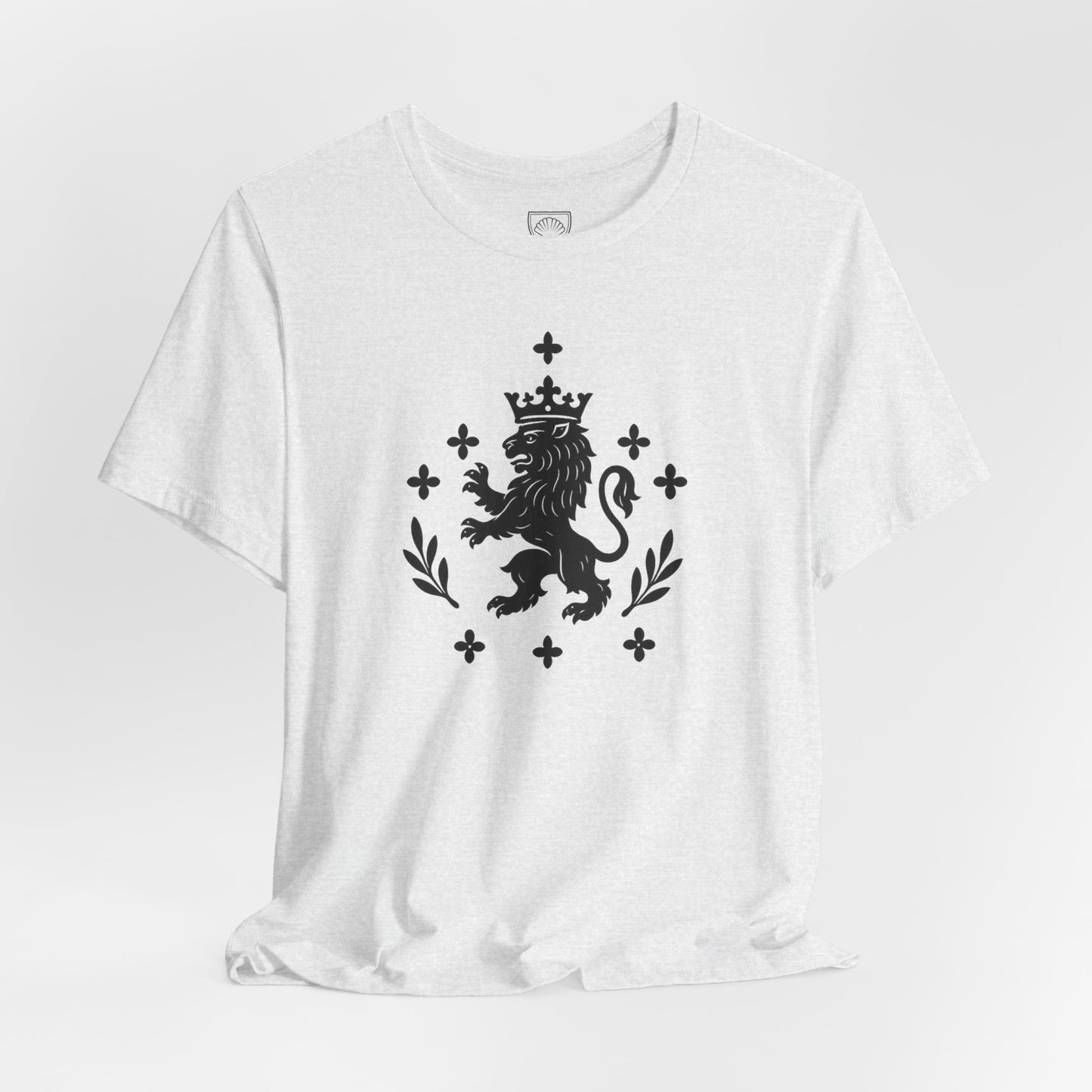 Heraldic Lion Crest T-Shirt Medieval Coat of Arms Tee