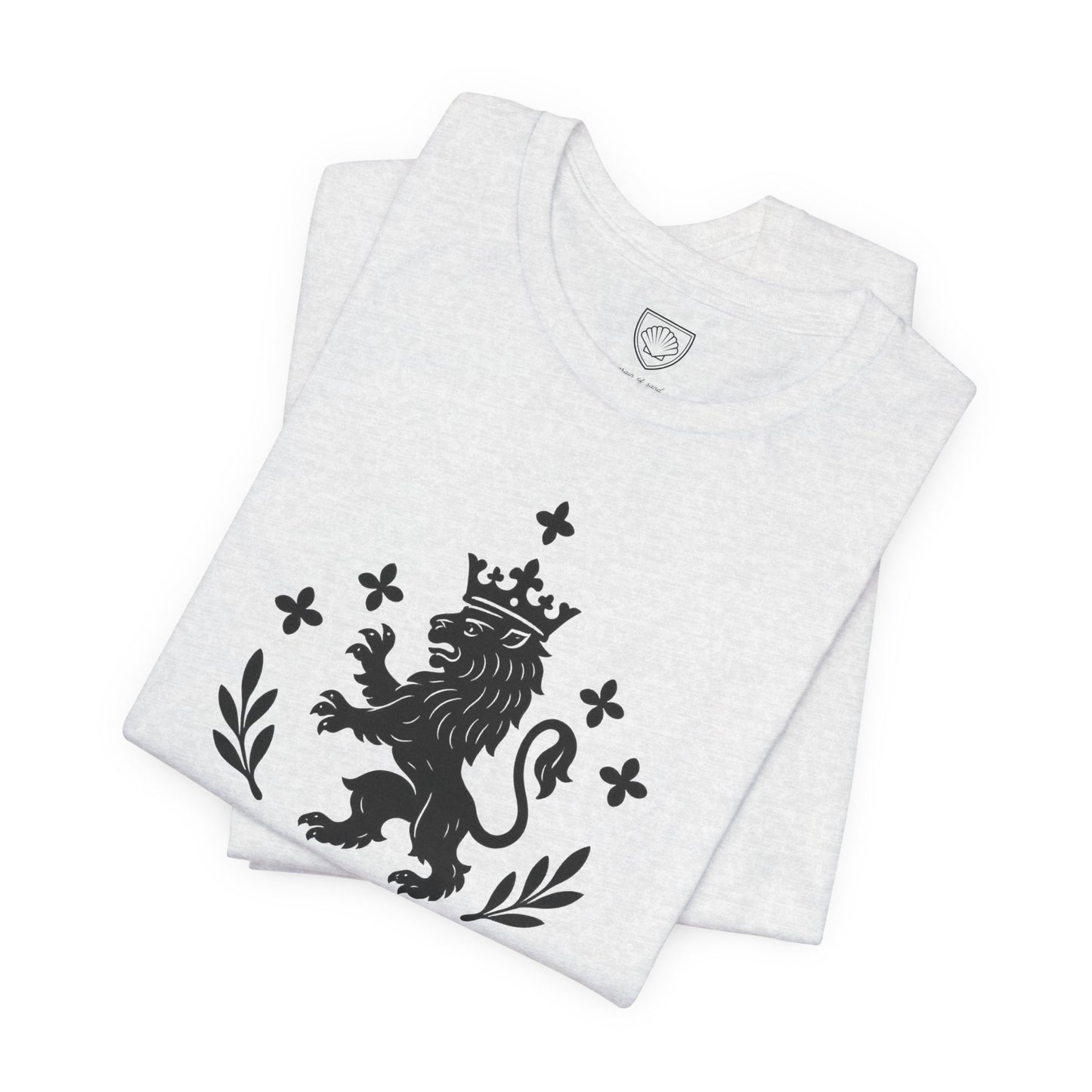 Heraldic Lion Crest T-Shirt Medieval Coat of Arms Tee