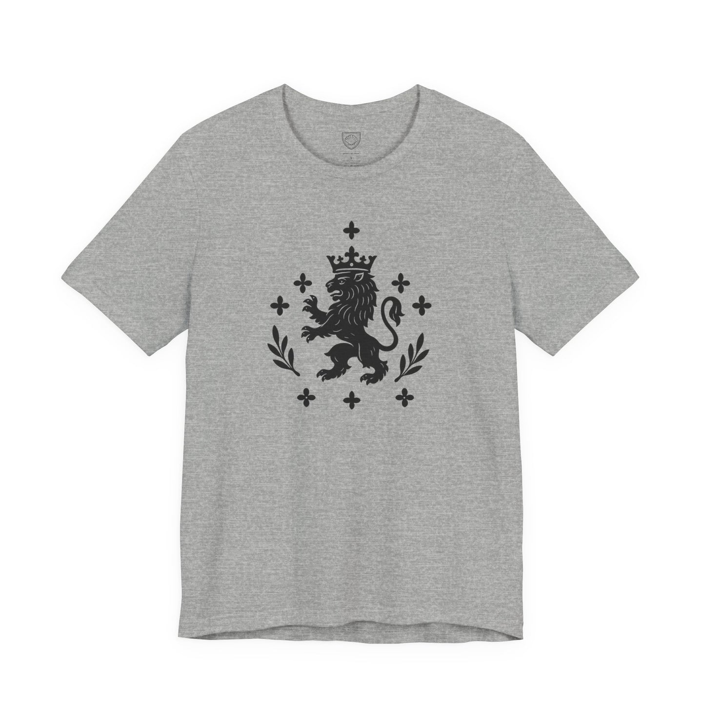 Heraldic Lion Crest T-Shirt Medieval Coat of Arms Tee