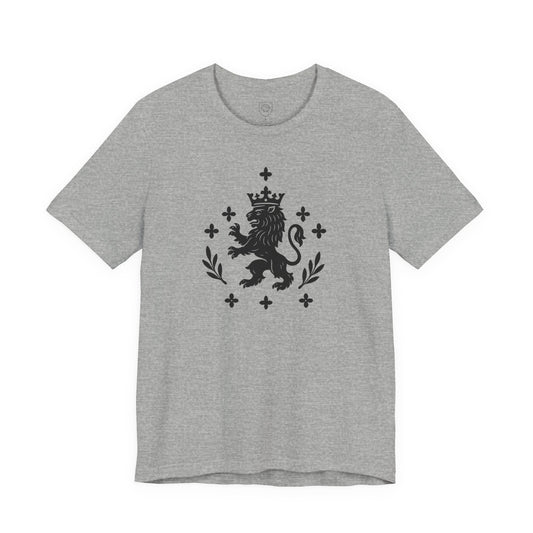 Heraldic Lion Crest T-Shirt Medieval Coat of Arms Tee